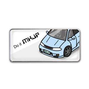 MKJP エンブレム 2個入り ニッサン スカイラインGT-R R33 ベース：ホワイト フロントア...