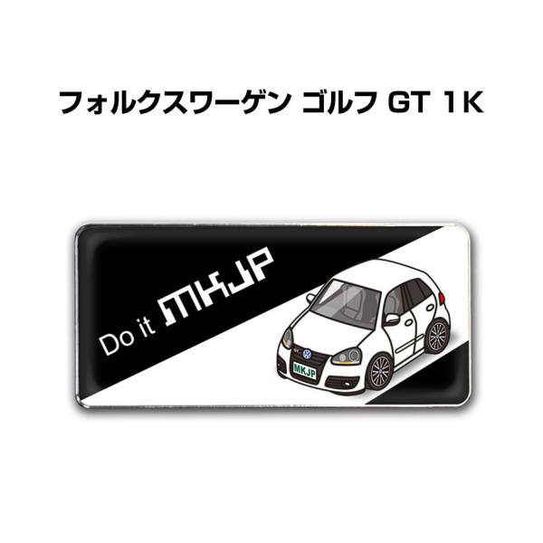 MKJP 車種別エンブレム 2個入り　H25mm×W55mm 外車 フォルクスワーゲン ゴルフ GT...
