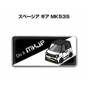 MKJP 車種別エンブレム 2個入り　H25mm×W55mm スズキ スペーシア ギア MK53S  ゆうメール送料無料｜mkjp