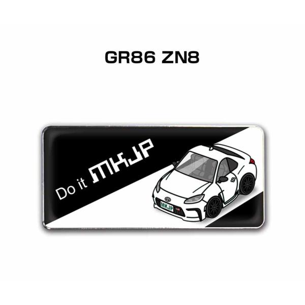 MKJP 車種別エンブレム 2個入り　H25mm×W55mm トヨタ GR86 ZN8  ゆうメール...