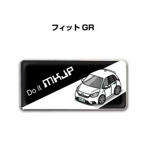 MKJP 車種別エンブレム 2個入り　H25mm×W55mm ホンダ フィット GR  ゆうメール送料無料｜mkjp