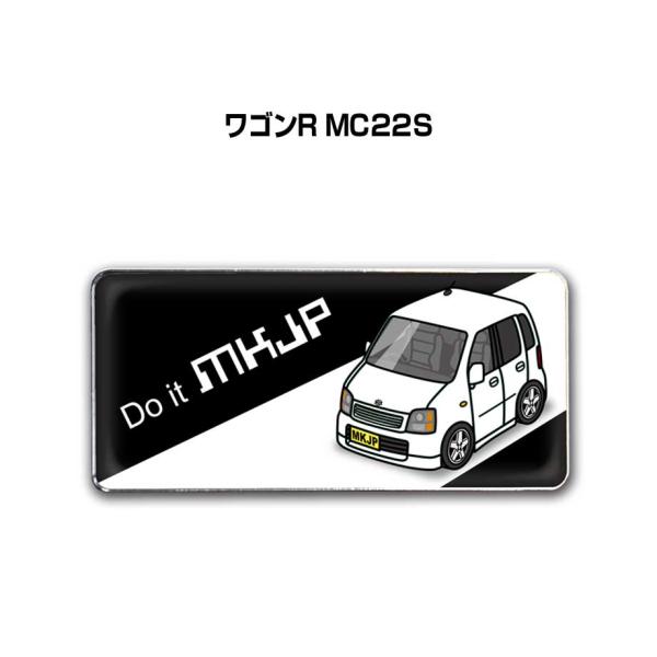 MKJP 車種別エンブレム 2個入り　H25mm×W55mm スズキ ワゴンR MC22S  ゆうメ...