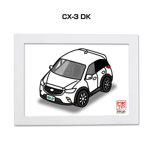 MKJP イラストA5 フレーム付き マツダ CX-3 DK ゆうメール送料無料