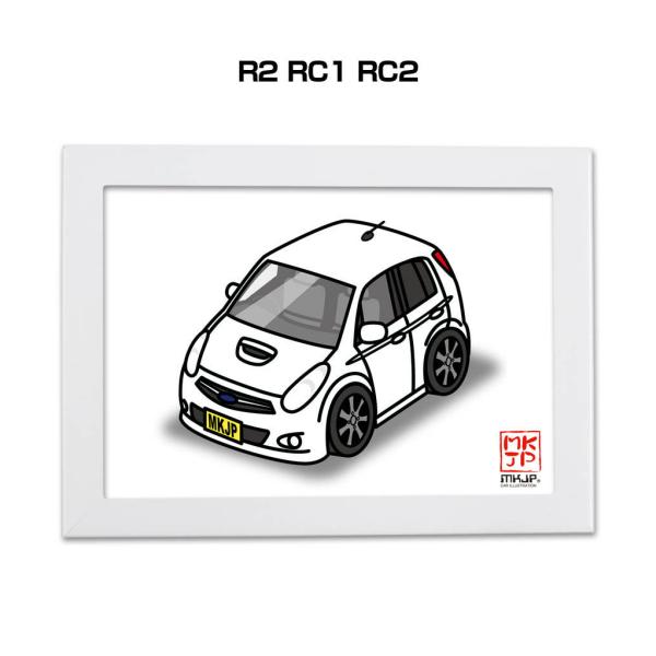 MKJP イラストA5 フレーム付き スバル R2 RC1 RC2 ゆうメール送料無料