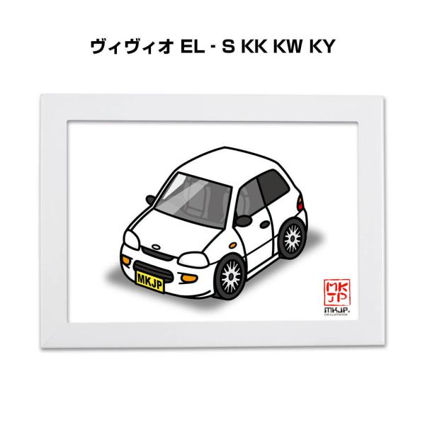 MKJP イラストA5 フレーム付き スバル ヴィヴィオ EL‐S KK KW KY ゆうメール送料...