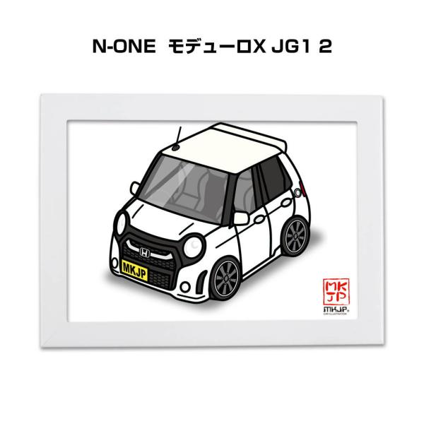 MKJP イラストA5 フレーム付き ホンダ N-ONE モデューロX JG1 2 ゆうメール送料無...