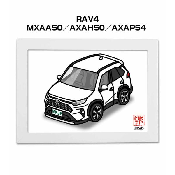 MKJP イラストA5 フレーム付き トヨタ RAV4 MXAA50／AXAH50／AXAP54  ...