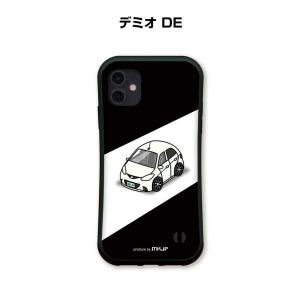 グリップケース スマホケース iPhone15 iPhone14 iPhone13 車好き 祝い マツダ デミオ DE ゆうパケット送料無料｜mkjp