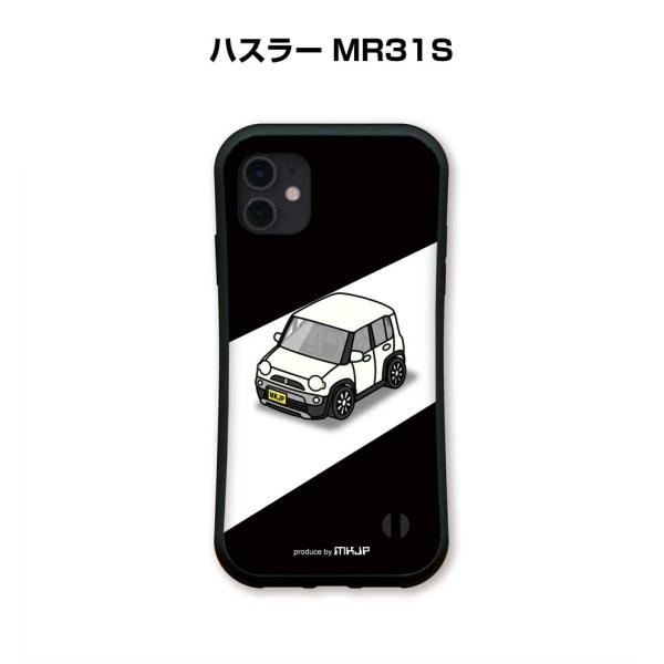 iPhoneグリップケース iPhone各種 車好き ハスラー MR31S ゆうパケット送料無料