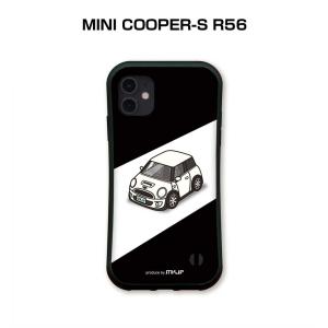 グリップケース スマホケース iPhone15 iPhone14 iPhone13 車好き 祝い 外車 MINI COOPER-S R56 ゆうパケット送料無料