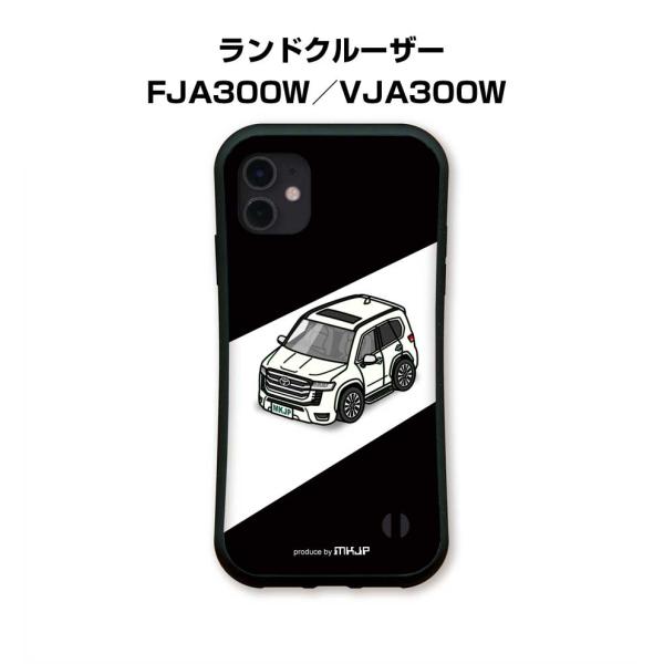 iPhoneグリップケース iPhone各種 車好き ランドクルーザー FJA300W／VJA300...