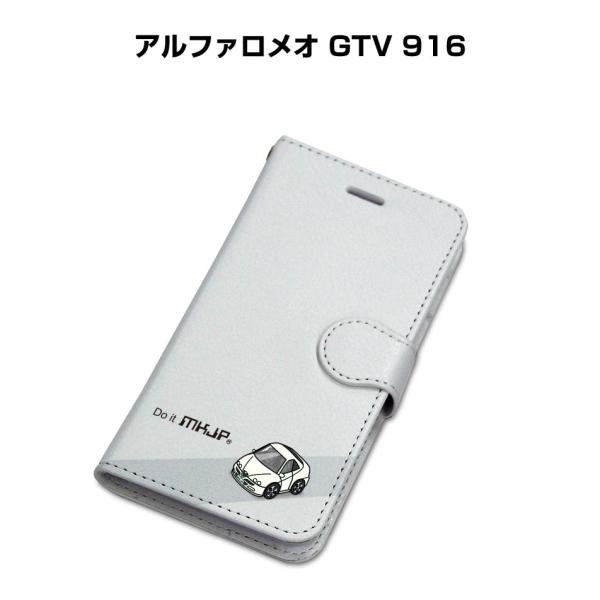 iPhoneケース 手帳タイプ iPhone各種 アルファロメオ GTV 916 ゆうパケット送料無...