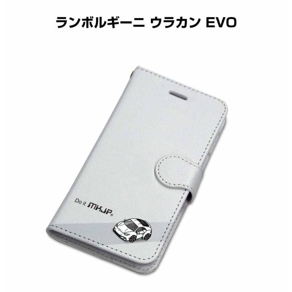 iPhoneケース 手帳タイプ iPhone各種 ランボルギーニ ウラカン EVO ゆうパケット送料...