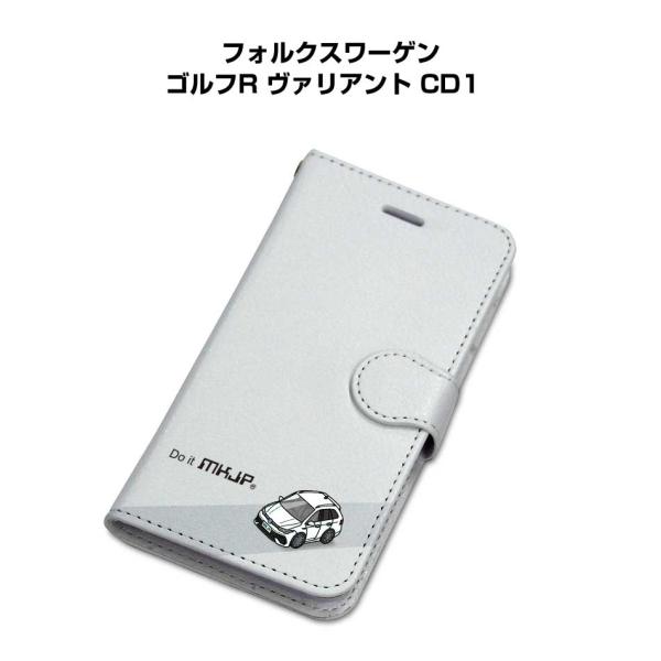 iPhoneケース 手帳タイプ iPhone各種 フォルクスワーゲン ゴルフR ヴァリアント CD1...