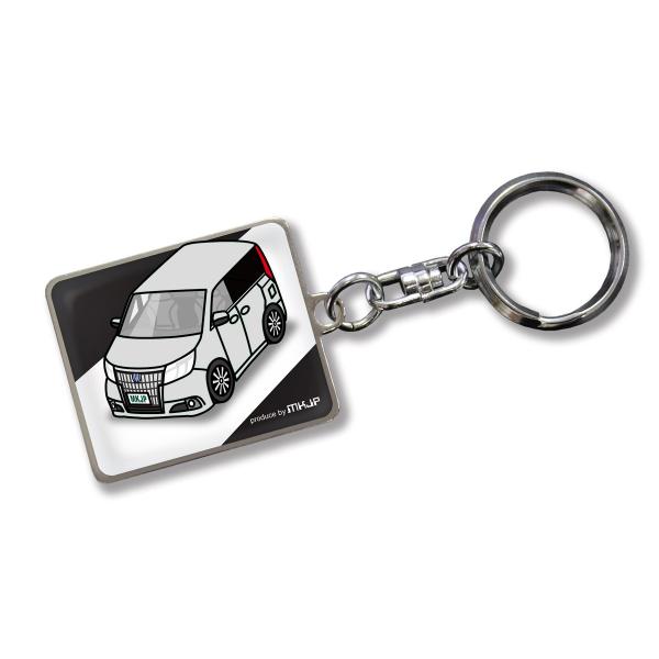 MKJP カスタムキーホルダー トヨタ エスクァイアZRR80 車カラー：シルバー ゆうメール送料無...