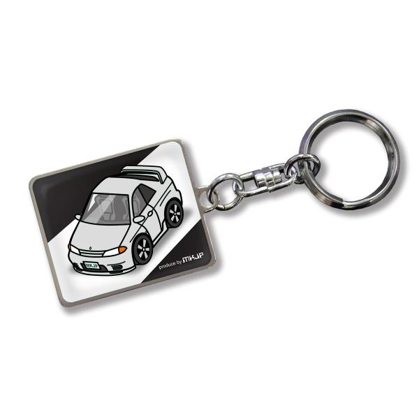 MKJP カスタムキーホルダー ニッサン スカイライン GTR 32 車カラー：シルバー ゆうメール...