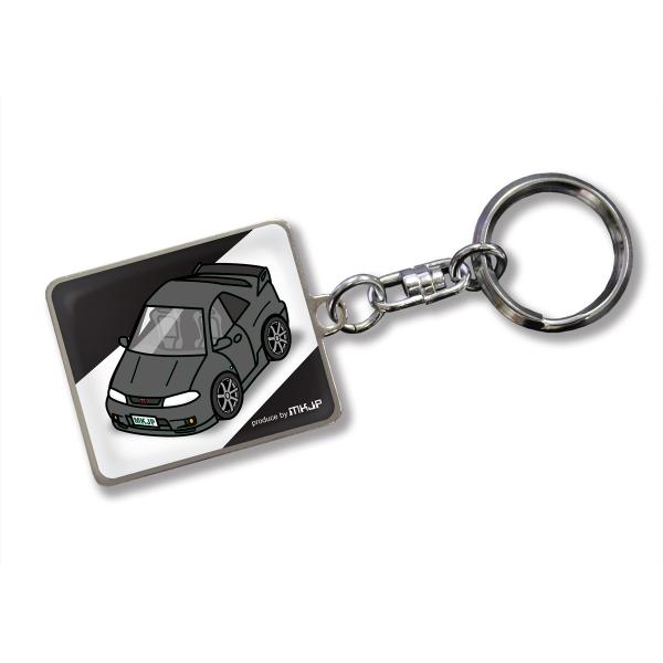 MKJP カスタムキーホルダー ニッサン スカイラインGT-R R33 車カラー：ブラック ゆうメー...
