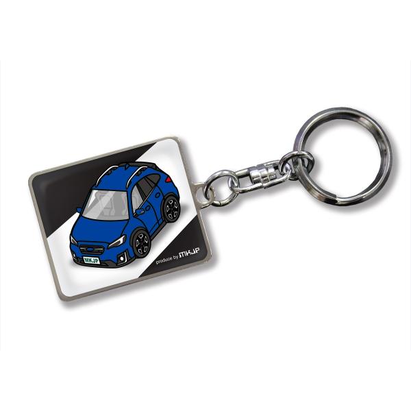 MKJP カスタムキーホルダー スバル XV GT7 車カラー：ブルー ゆうメール送料無料