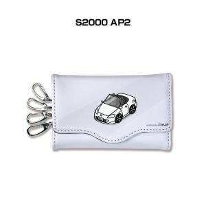 MKJP キーケース イラスト 車好き クリスマス 車 メンズ 男性 ホンダ S2000 AP2の商品画像