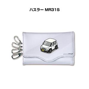 MKJP キーケース イラスト 車好き クリスマス 車 メンズ 男性 スズキ ハスラー MR31Sの商品画像