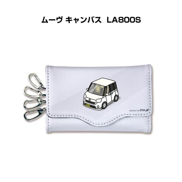 キーケース イラスト 車好き プレゼント 車 メンズ 男性 ムーヴ キャンバス LA800S ゆうパ...