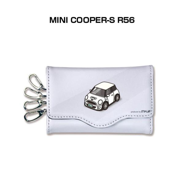 キーケース イラスト 車好き プレゼント 車 メンズ 男性 MINI COOPER-S R56 ゆう...