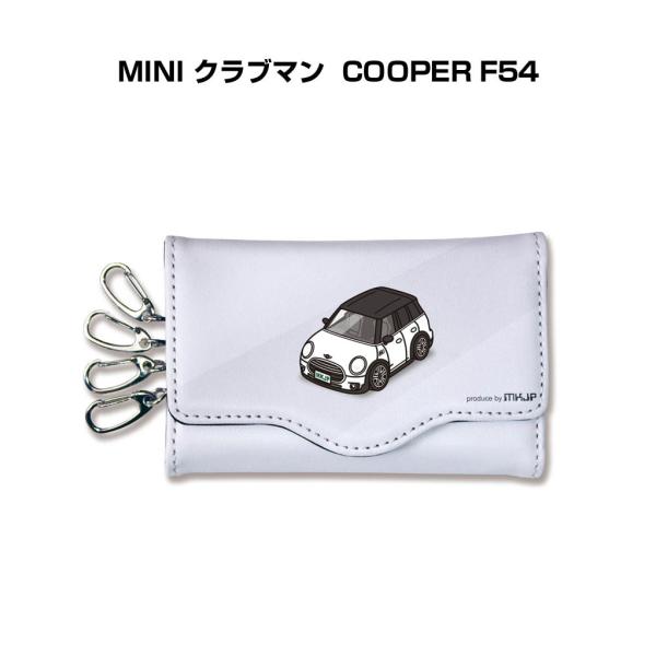 キーケース イラスト 車好き プレゼント 車 メンズ 男性 MINI クラブマン COOPER F5...