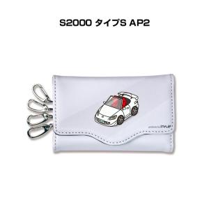 キーケース イラスト 車好き プレゼント 車 メンズ 男性 S2000 AP2