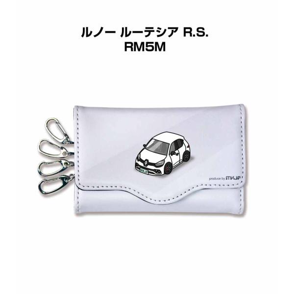 キーケース イラスト 車好き プレゼント 車 メンズ 男性 ルノー ルーテシア R.S. RM5M ...