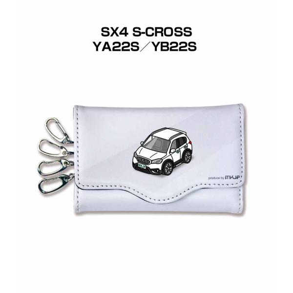 キーケース イラスト 車好き プレゼント 車 メンズ 男性 SX4 S-CROSS YA22S／YB...