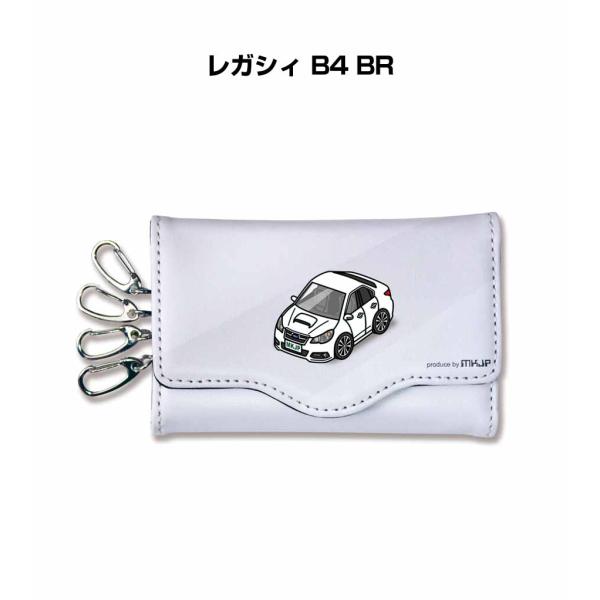 キーケース イラスト 車好き プレゼント 車 メンズ 男性 レガシィ B4 BR  ゆうパケット送料...