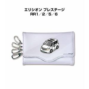 MKJP キーケース イラスト 車好き プレゼント クリスマス 車 メンズ 男性 ホンダ エリシオン プレステージ RR1／2／5／6  ゆうパケット送料無料｜mkjp