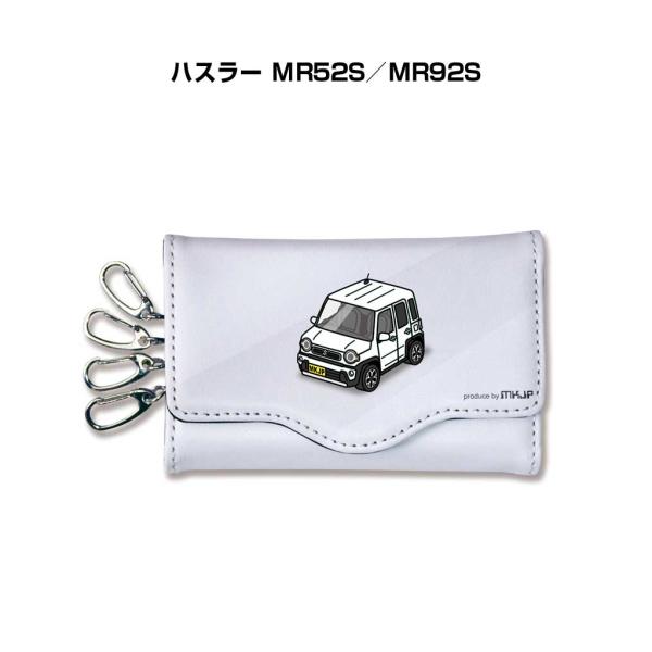 キーケース イラスト 車好き プレゼント 車 メンズ 男性 ハスラー MR52S／MR92S ゆうパ...