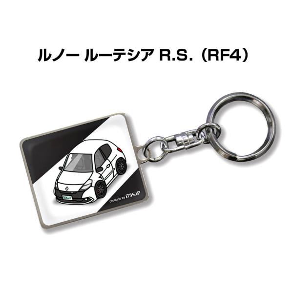 MKJP 車種別かわカッコいい キーホルダー 外車 ルノー ルーテシア R.S. RF4 ゆうメール...