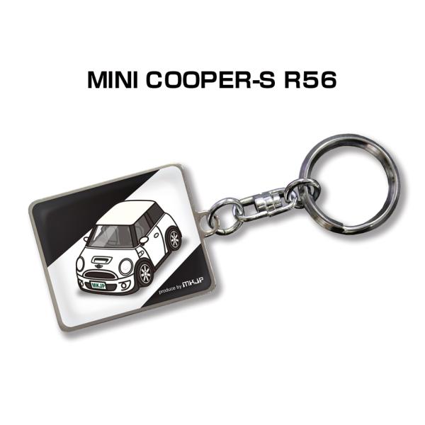 MKJP 車種別かわカッコいい キーホルダー 外車 MINI COOPER-S R56 ゆうメール送...