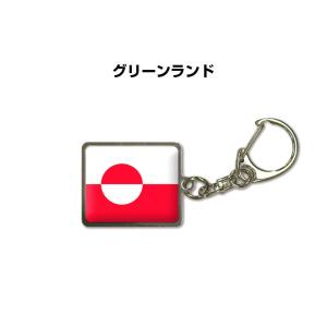 国旗キーホルダー 記念品 父の日 プレゼント 世界 贈り物 オリンピック 国旗 074 グリーンランド 送料無料｜mkjp