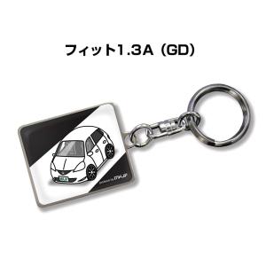 MKJP 車種別かわカッコいい キーホルダー ホンダ フィット1.3A GD ゆうメール送料無料｜mkjp