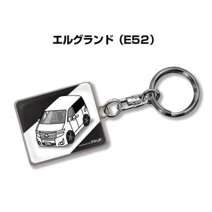 MKJP イラストA5 フレーム付き ニッサン エルグランド E52 ゆうメール
