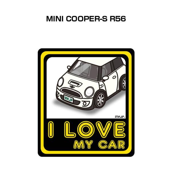 MKJP I LOVE MY CARステッカー 2枚入り 外車 MINI COOPER-S R56 ...