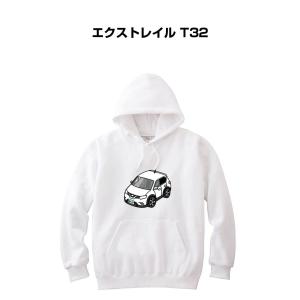 パーカー 車好き 車 メンズ 誕生日 彼氏 クリスマス 男性 シンプル かっこいい ニッサン エクストレイルの商品画像