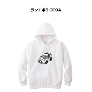 パーカー 車好き プレゼント 車 メンズ 誕生日 彼氏 クリスマス 男性 シンプル かっこいい ミツビシ ランエボ5 CP9A 送料無料｜mkjp