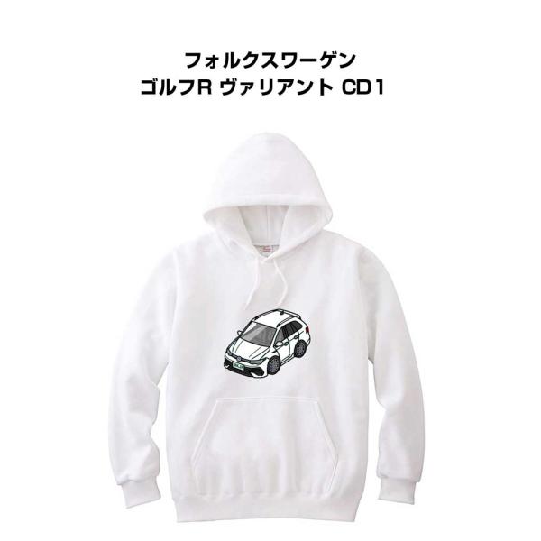 パーカー 車好き プレゼント 車 メンズ 誕生日 彼氏 男性 フォルクスワーゲン ゴルフR ヴァリア...