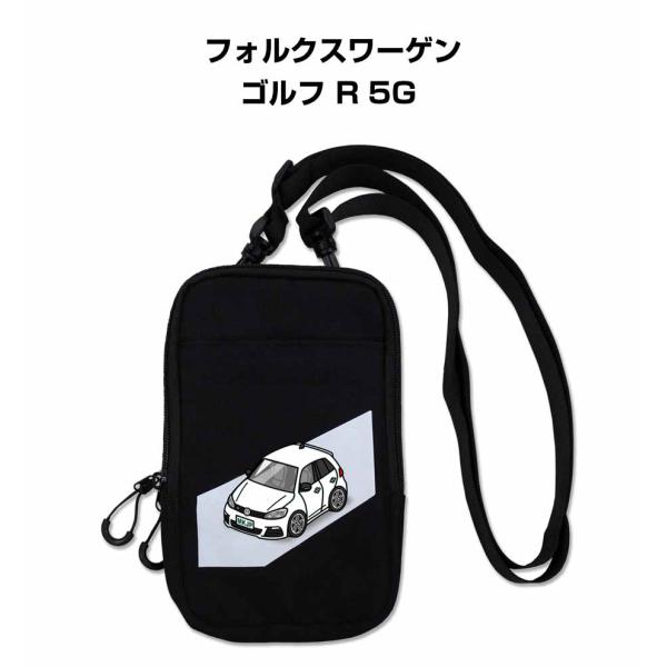 スマホショルダー バッグ スマホポーチ ショルダー ポーチ 車好き フォルクスワーゲン ゴルフ R ...