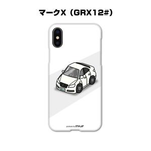 iPhoneケース ハードケース iPhone15 iPhone14 iPhone13 車好き 祝い トヨタ マークX GRX120 ゆうパケット送料無料｜mkjp