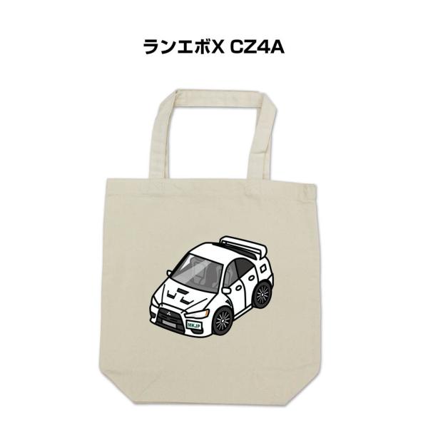 トートバッグ エコバッグ 車好き プレゼント 車 メンズ 男性 ランエボX CZ4A ゆうパケット送...
