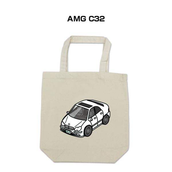 トートバッグ エコバッグ 車好き プレゼント 車 メンズ 男性 AMG C32 ゆうパケット送料無料
