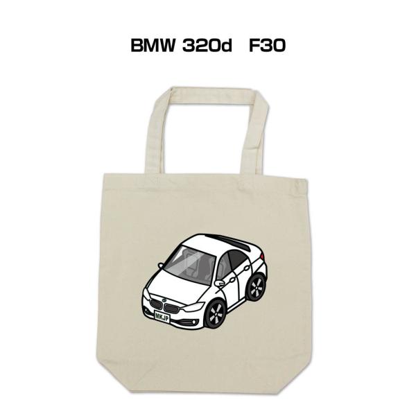 トートバッグ エコバッグ 車好き プレゼント 車 メンズ 男性 BMW 320d　F30 ゆうパケッ...