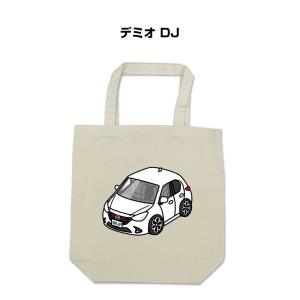 MKJP トートバッグ エコバッグ 車好き プレゼント 車 メンズ 男性 かっこいい マツダ デミオ DJ ゆうパケット
