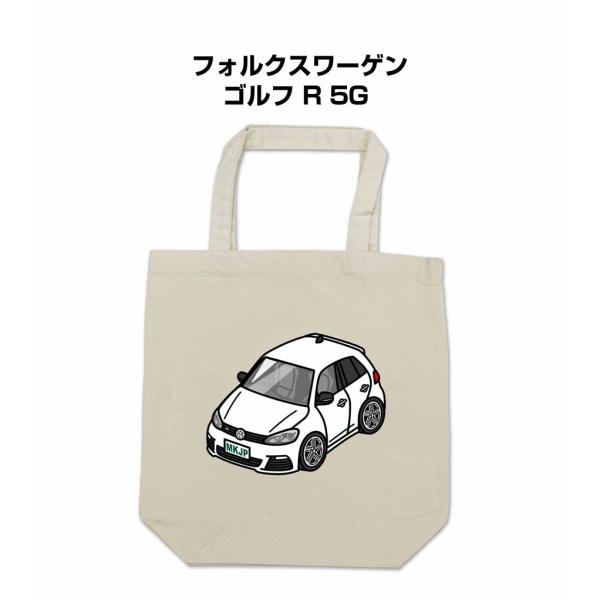 トートバッグ エコバッグ 車好き プレゼント 車 メンズ 男性 フォルクスワーゲン ゴルフ R 5G...