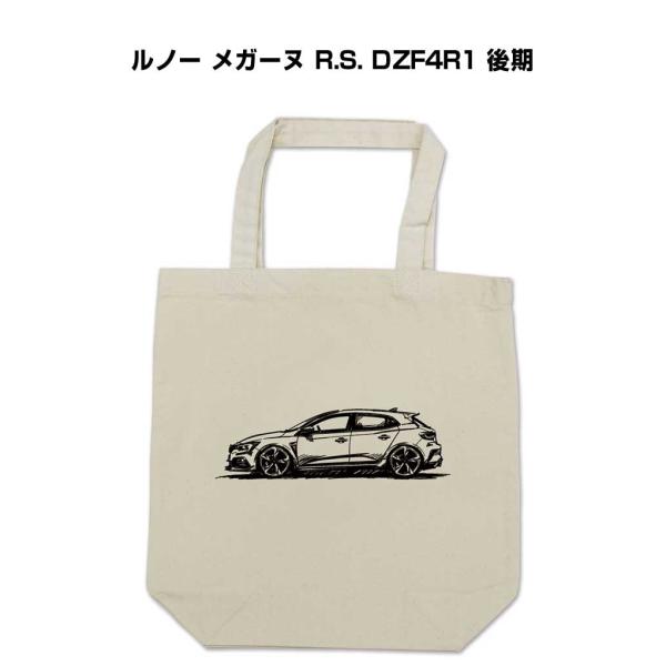 トートバッグ エコバッグ シルエット 手書き風 シンプル プレゼント 車 イベント ルノー メガーヌ...
